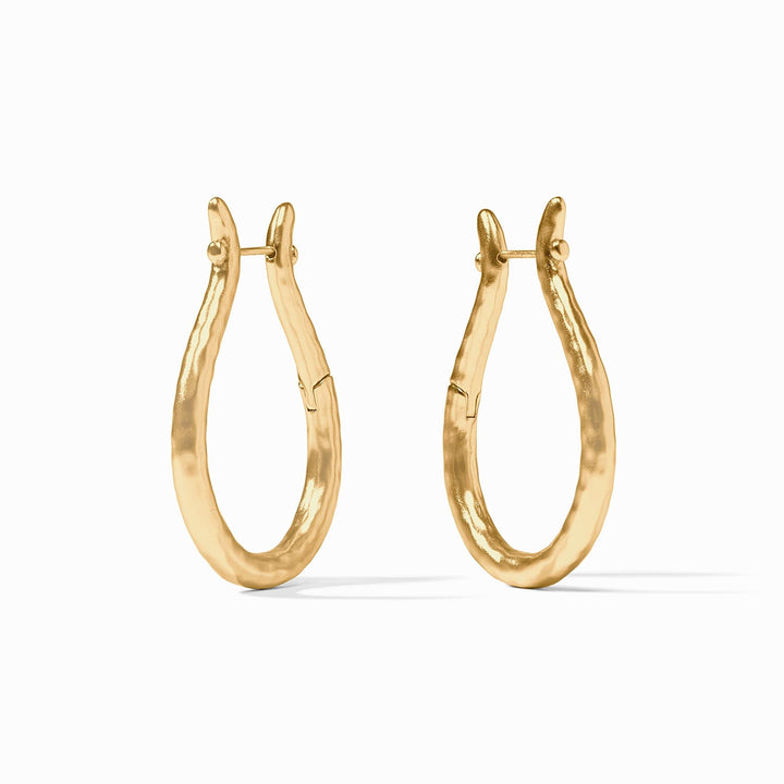 Julie Vos Saratoga Hoop Earrings - Gold/Large