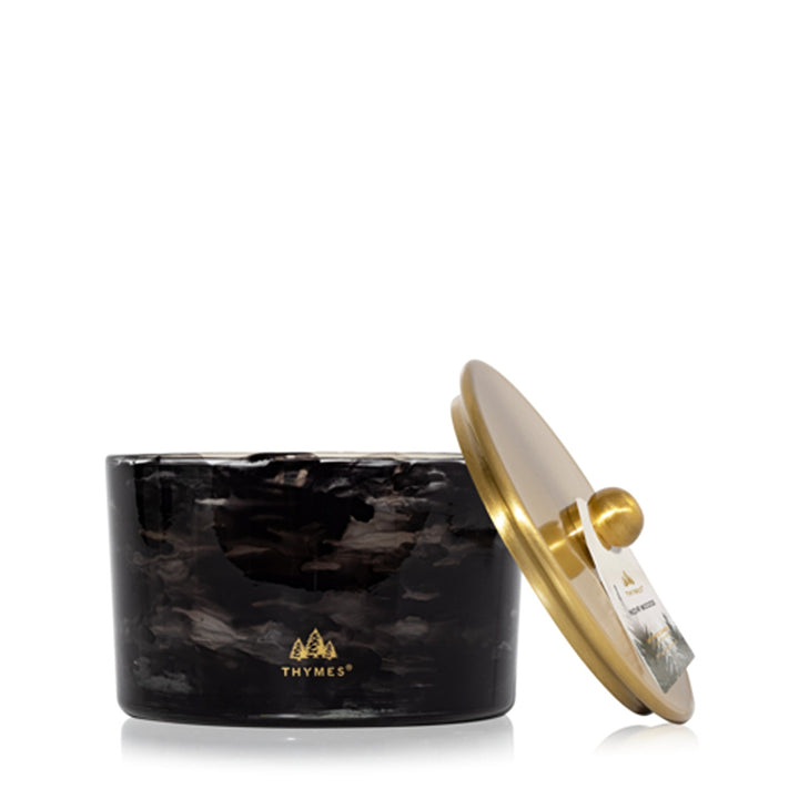 Thymes Large Pouted Candle - Noir Woods 3-Wick 18 oz net wt / 510 g
