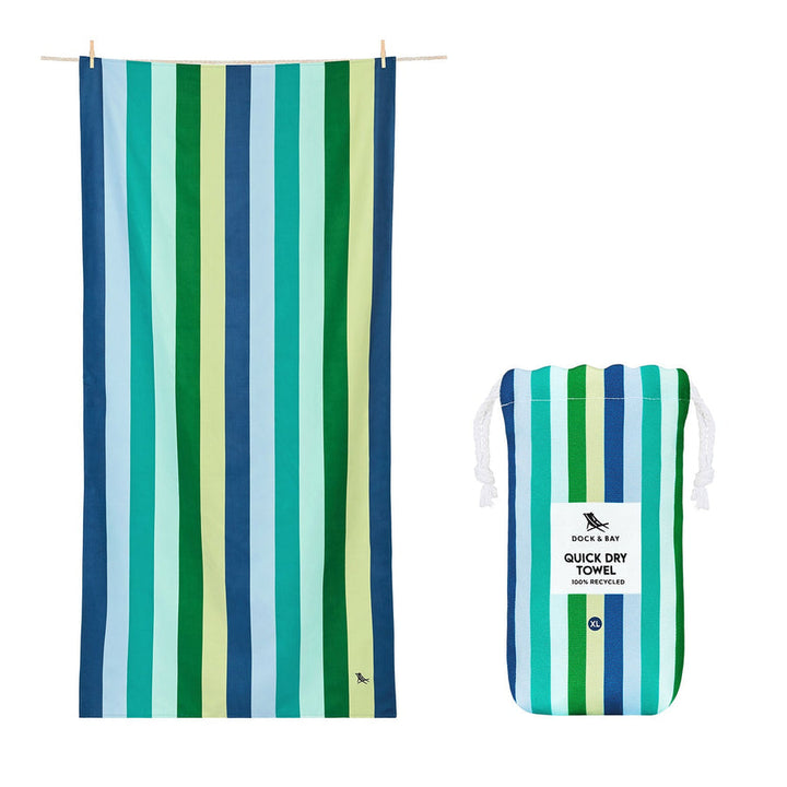 Dock & Bay Quick Dry Towel - Cool Lagoon GRS Certified Extra Large