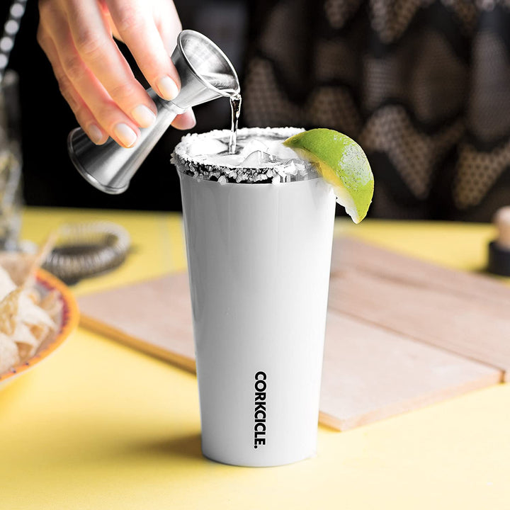 Corkcicle Triple Insulated Tumbler with UAH Chargers Primary Logo - White