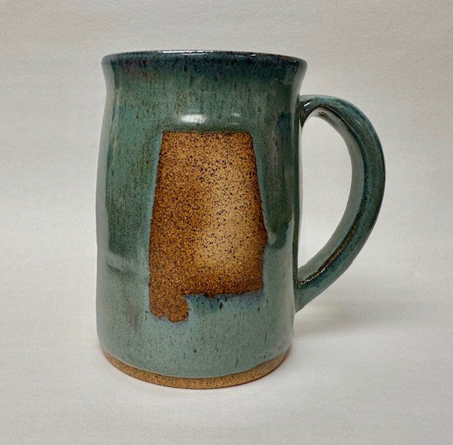 Stardust & Clay Artisan State Mug - Alabama Teal