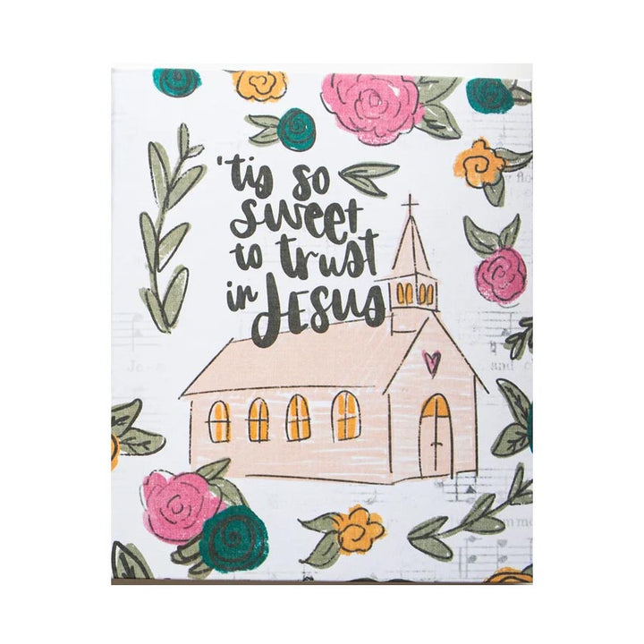 ESV Journaling Study Bible - Church Floral Design - Cloth over Board