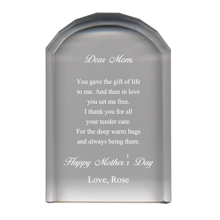 PGD Crystal Plaque w/Personalization