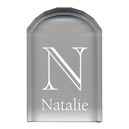 PGD Crystal Plaque w/Personalization