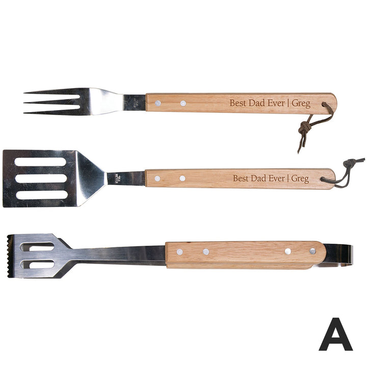 PGD BBQ Tool Set 3 piece w/Personalization