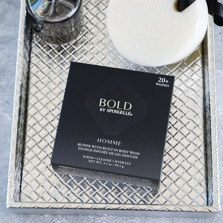 Spongellé® Men's Home Collection Body Wash Infused Buffer | Bold 20+ WASHES