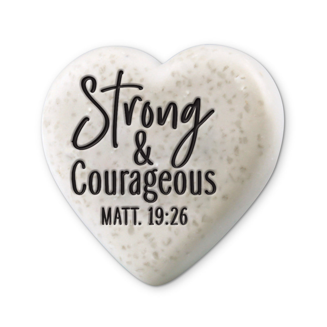 Cottage Garden Tabletop Heart Strong & Courageous