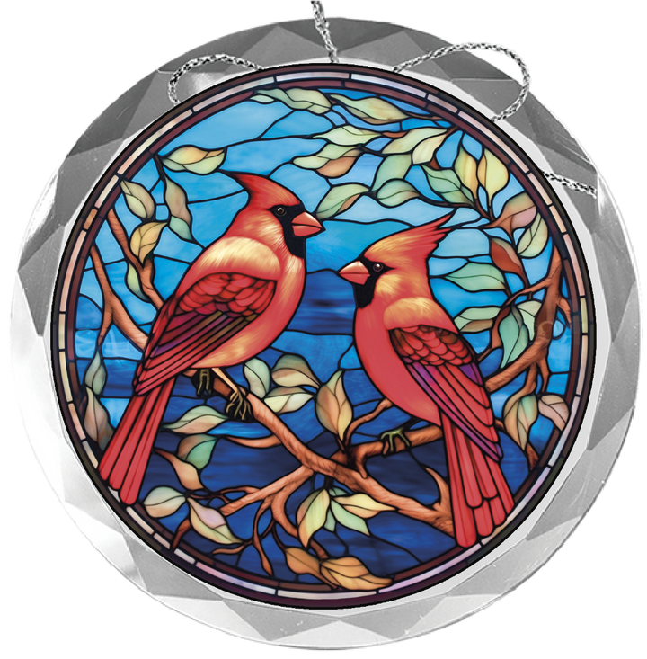 Glass Ornament - Cardinal
