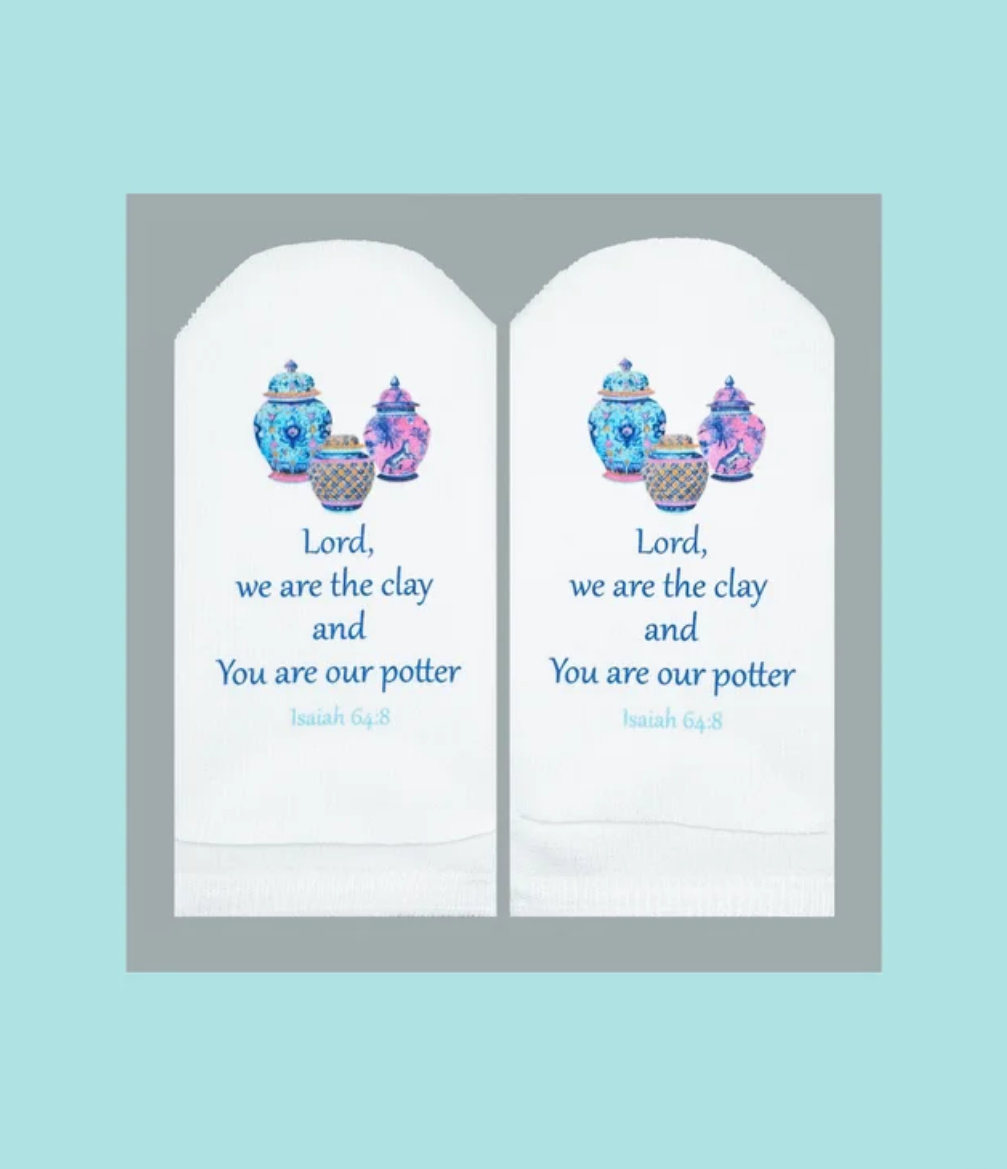 Standing On The Word Socks - Ginger Jars Isaiah 64:8