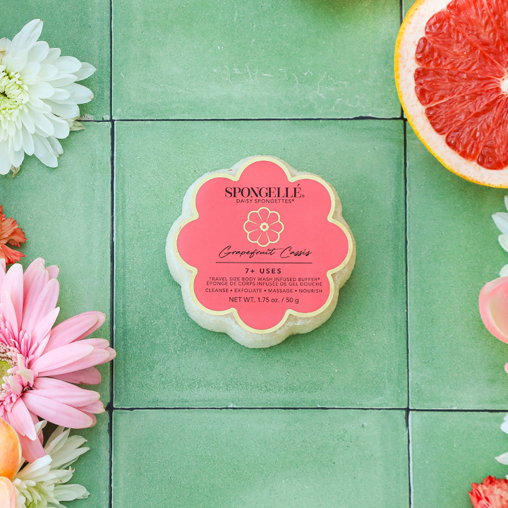 Spongellé® Grapefruit Cassis | Daisy Spongette - 7+ WASHES
