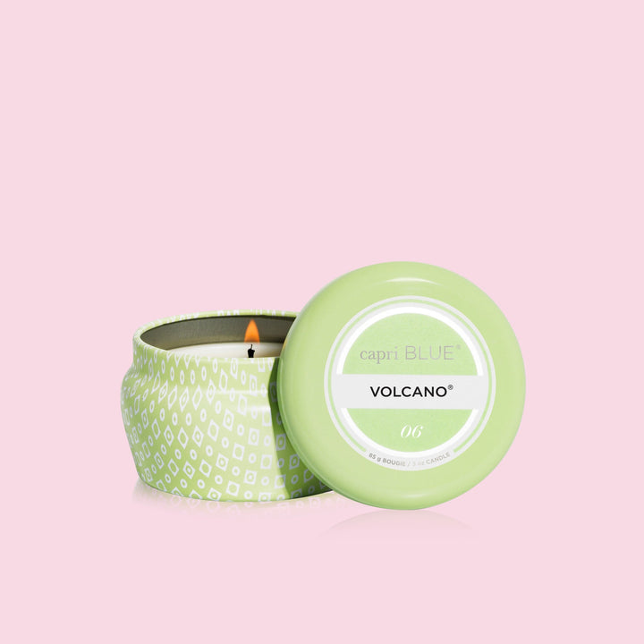 Capri Blue® Iced Matcha Printed Mini Tin Candle, 3 oz - Volcano