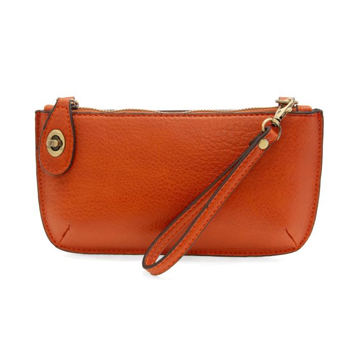 Joy Susan Mini Crossbody Wristlet Clutch Burnt Orange Daisy Lane Gifts LLC