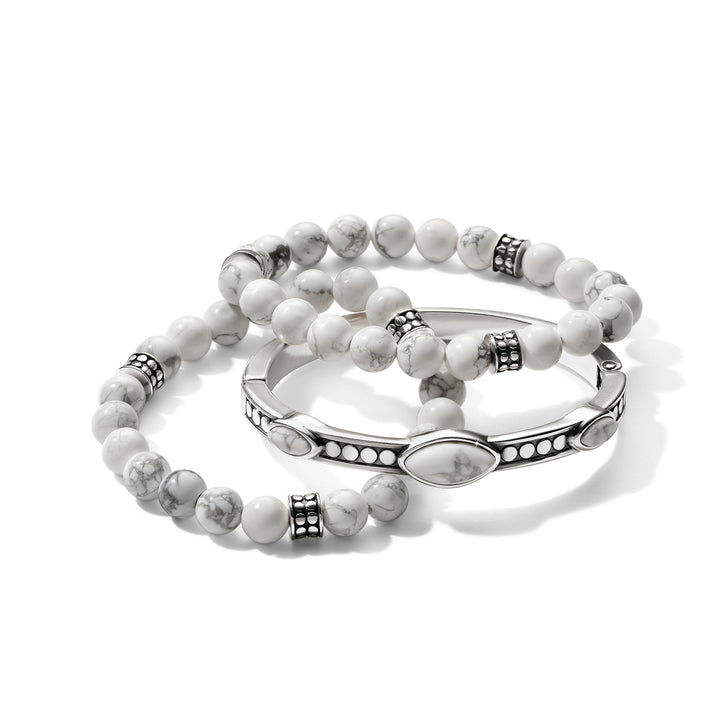 Brighton Pebble Dot Dream Howlite Stretch Bracelet