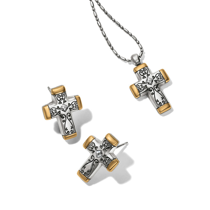 Brighton Venezia Cross Reversible Necklace