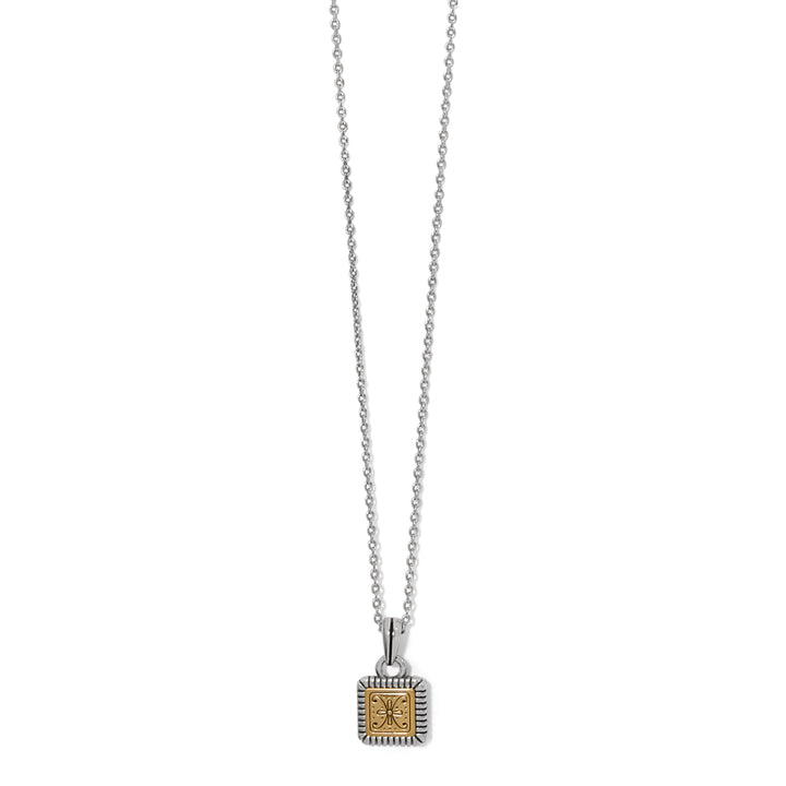 Brighton Mosaic Two Tone Mini Tile Necklace