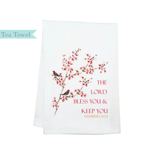 Standing On The Word Tea Towel - Lord Bless You Numbers 6:24