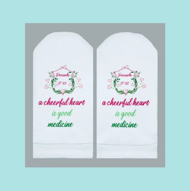 Standing On The Word Socks - Cheerful Heart Proverbs 17:22