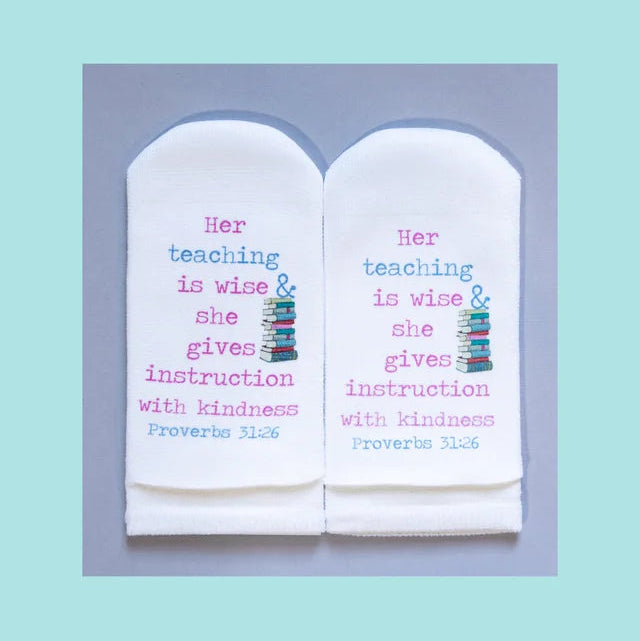 Standing On The Word Socks - Her Teaching is Wise Proverbs 31:26