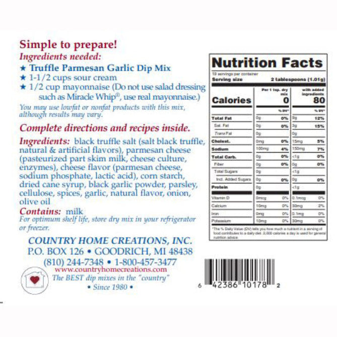 Country Home Creations Truffle Parmesan Garlic Dip