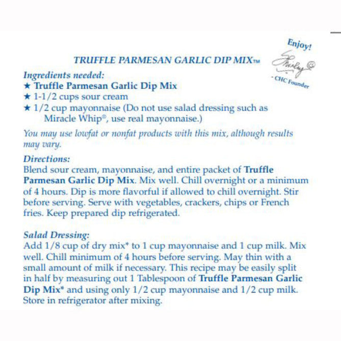 Country Home Creations Truffle Parmesan Garlic Dip