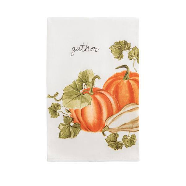 Mud Pie Two Pumpkins Towel