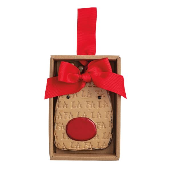 Mud Pie Stamped Ornament - Reindeer