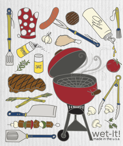 Wet It! Swedish Cloth - BBQ Time
