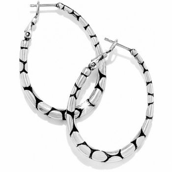 Brighton Pebble Oval Hoop Post Earrings