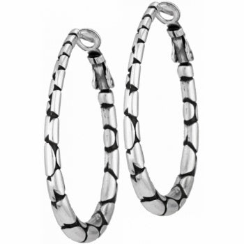 Brighton Pebble Oval Hoop Post Earrings