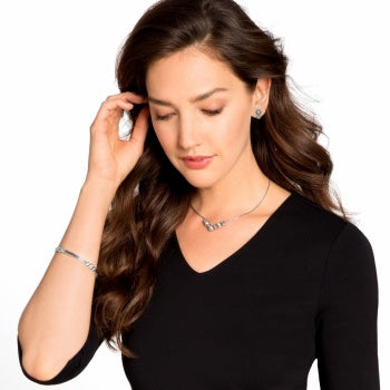 Brighton Infinity Pearl Post Earrings