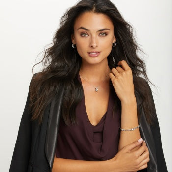 Brighton Infinity Sparkle Petite Silver Necklace