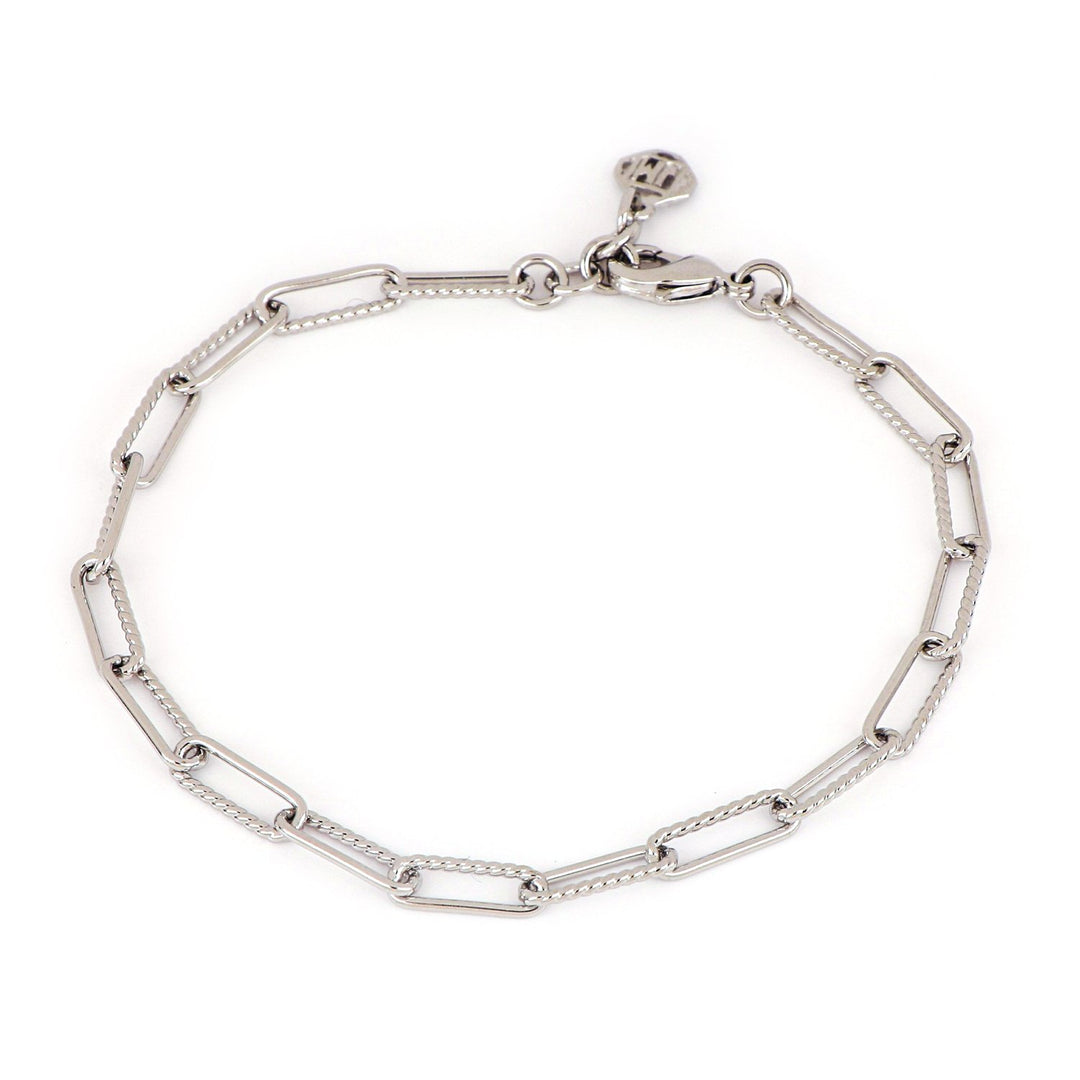 John Medeiros Diamante Bracelet Link - 8" Rhodium