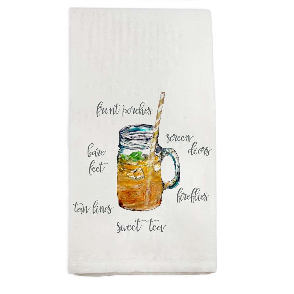 French Graffiti Dish Towel - Sweet Tea