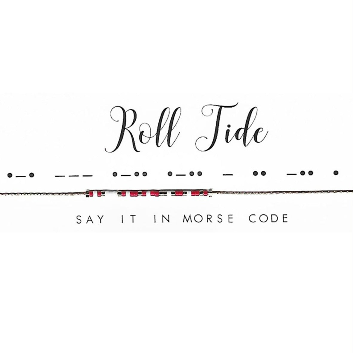 Morse Code Keep Going Bracelet from Pink Salt Riot