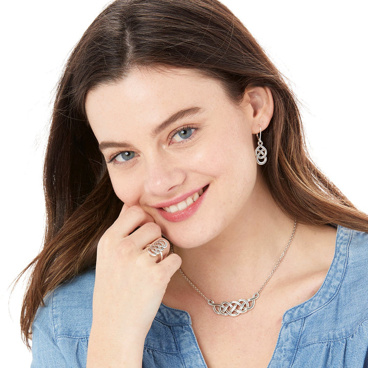 Brighton Interlok Braid Petite Leverback Earrings Gift Box