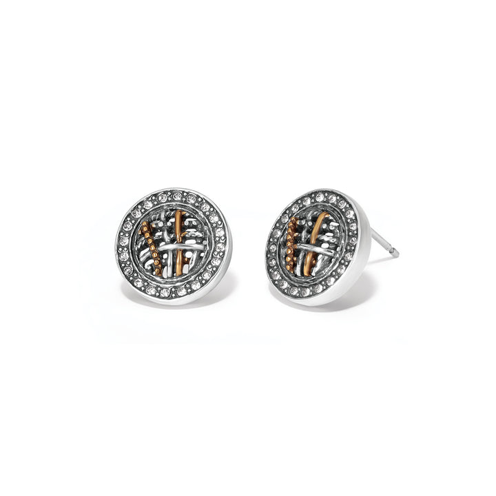Brighton Neptune's Rings Woven Round Post Earrings