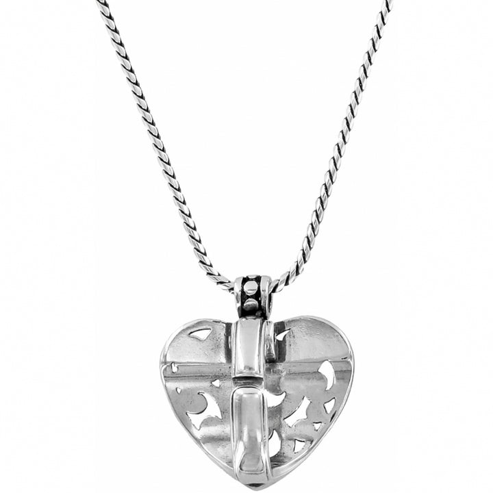 Brighton Contempo Heart Badge Clip Necklace