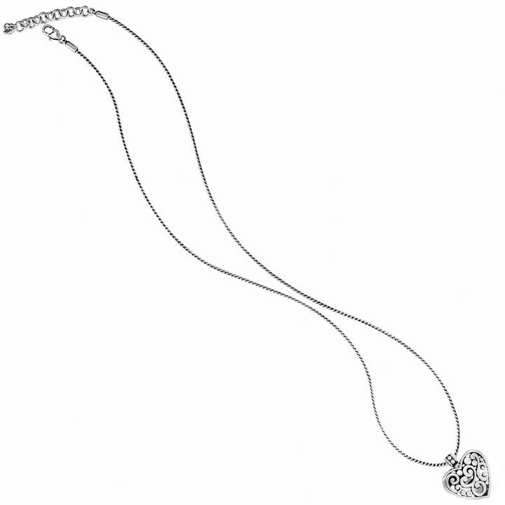 Brighton Contempo Heart Badge Clip Necklace