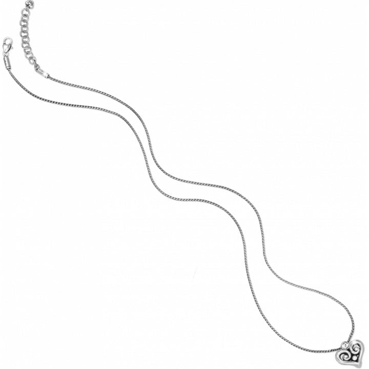 Brighton Alcazar Heart Badge Clip Necklace