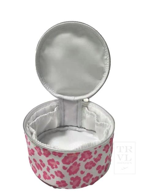TRVL Round Jewel - Cheetah Pink