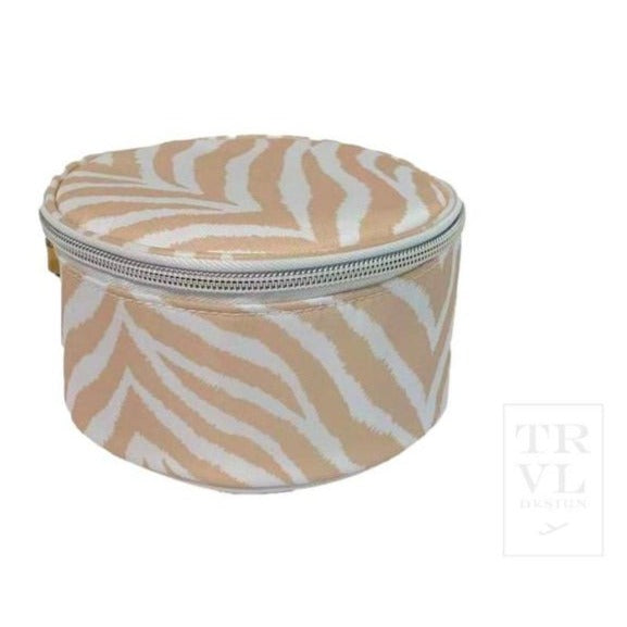 TRVL Round Jewel - Hide Stripe Sand
