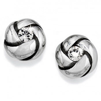 Brighton Love Me Knot Mini Post Earrings Silver