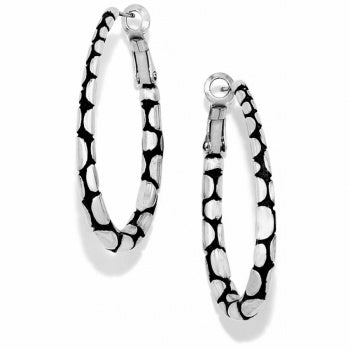 Brighton Pebble Oval Hoop Post Earrings