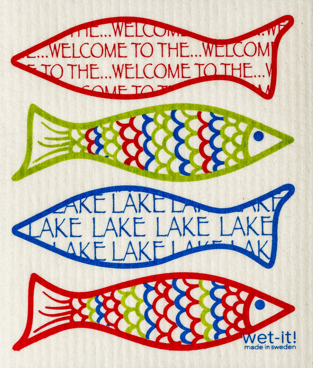 Wet It! Swedish Cloth - Welcome to the Lake
