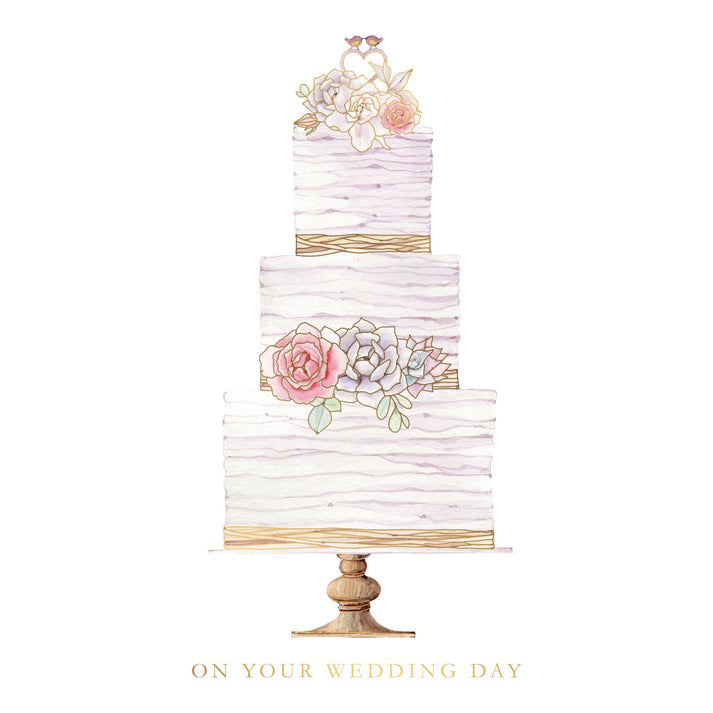 Pictura Rustic Wedding Cake Greeting Card