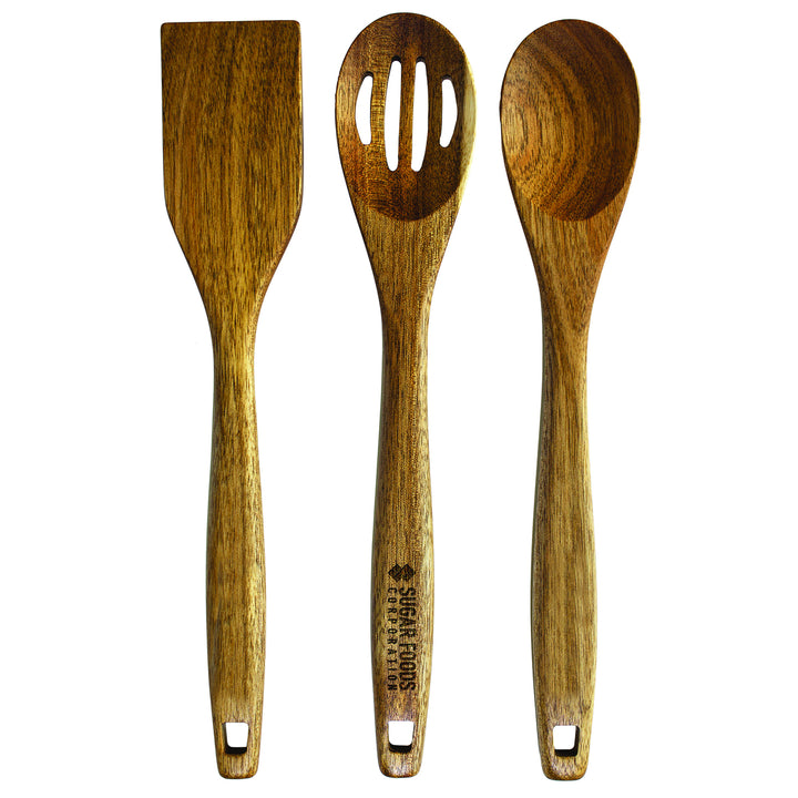 Totally Bamboo 3-Piece Acacia Cooking Utensil Set