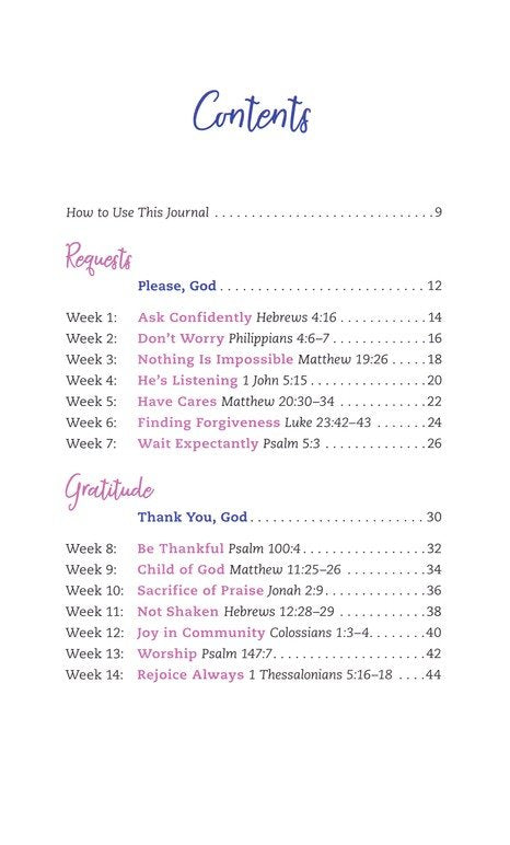 The Weekly Prayer Project for Kids: Journal, Pray, Reflect, and Connect with God