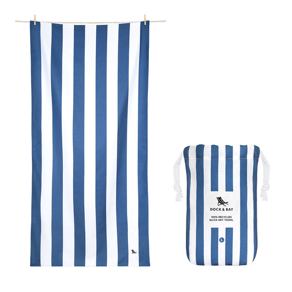 Dock & Bay Quick Dry Towel - Whitsunday Blue Extra Large