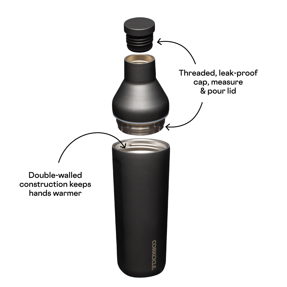 Corkcicle 17oz Cocktail Shaker - Ceramic Slate