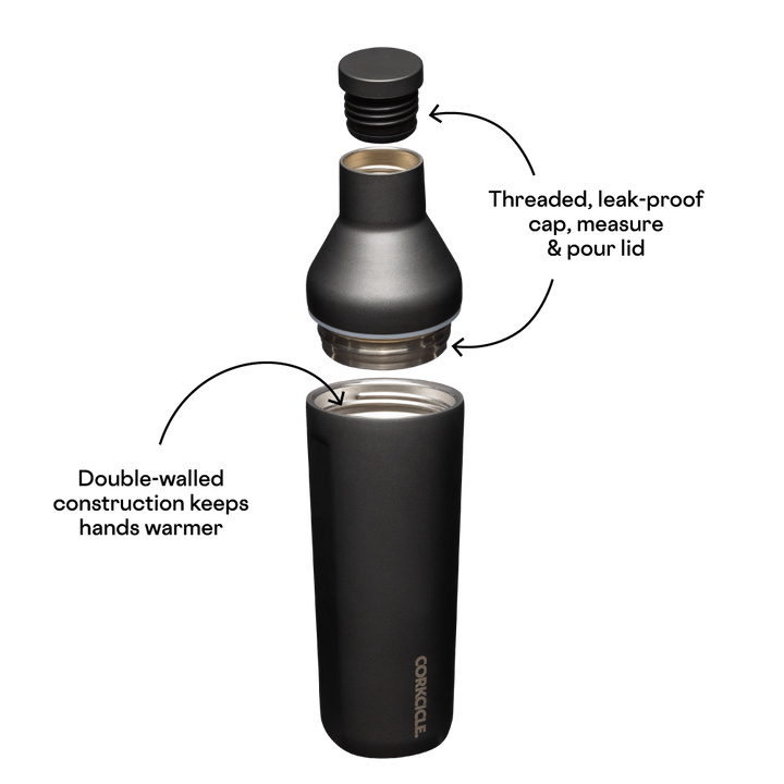 Corkcicle 17oz Cocktail Shaker - Ceramic Slate